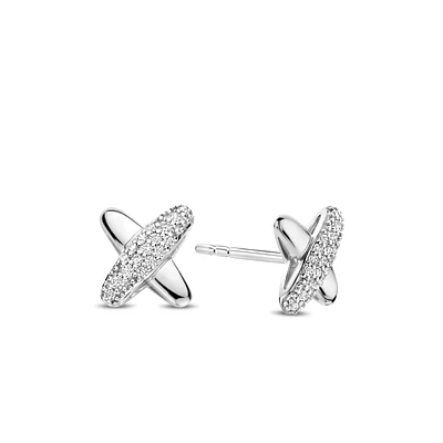 XOXO Pave Stud Earrings
