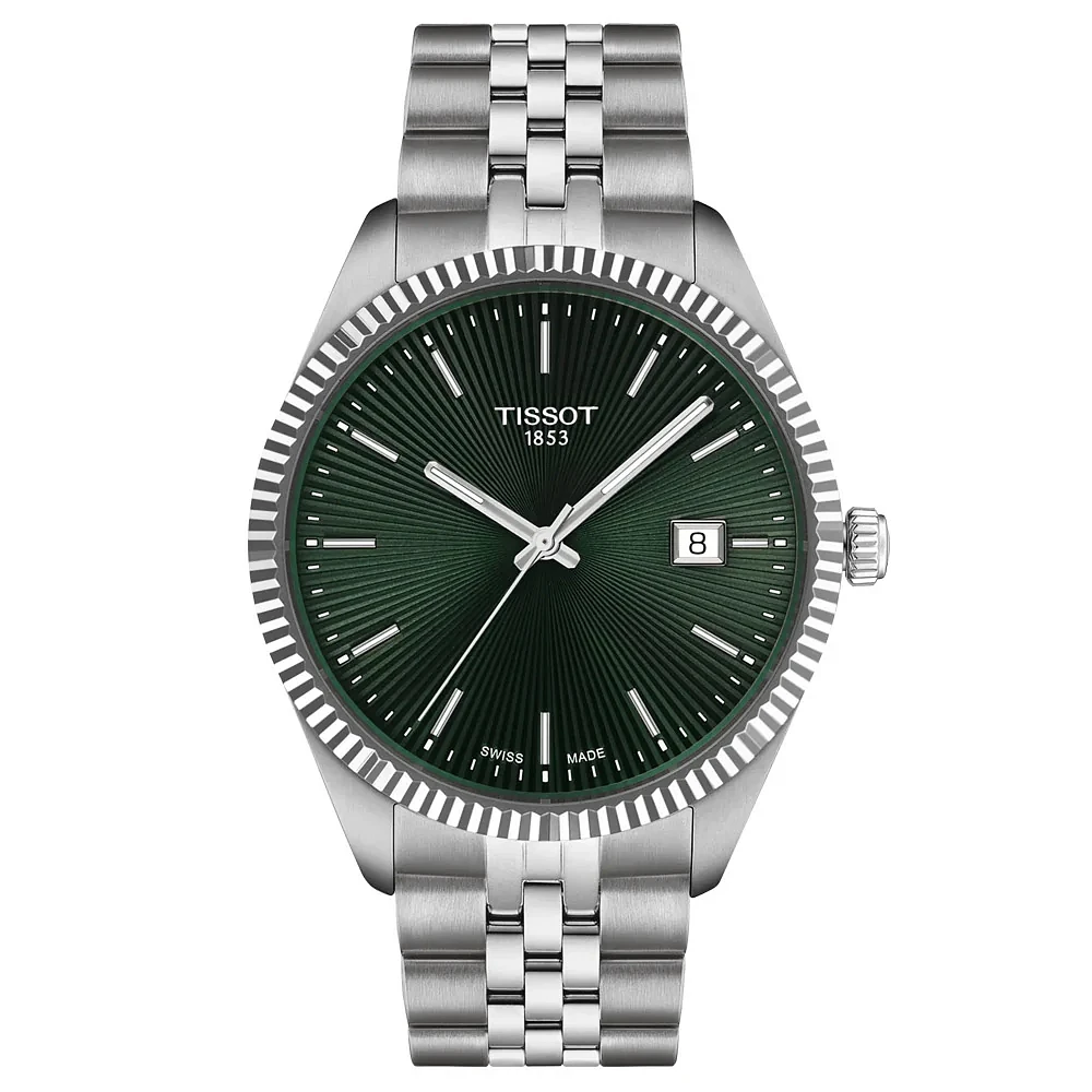 Ballade Steel/Green 40MM Watch