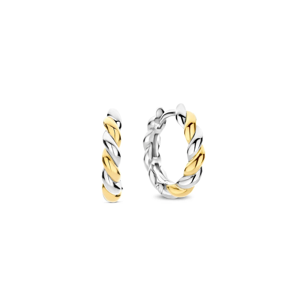 Shell Twist Huggie Earrings
