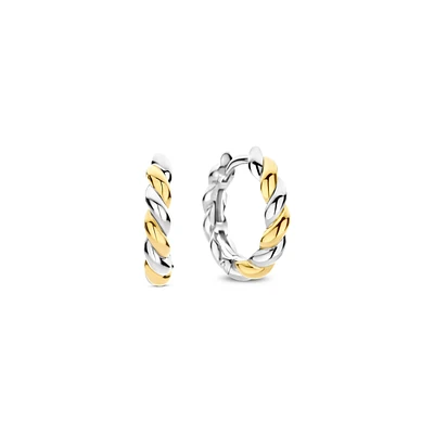 Shell Twist Huggie Earrings
