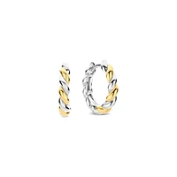 Shell Twist Huggie Earrings