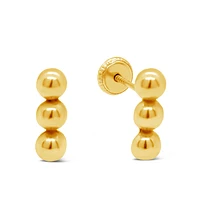 Dotted Line 8MM Stud Earrings