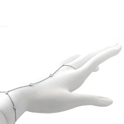 Diamonds Five Stone Hand Chain 14KW