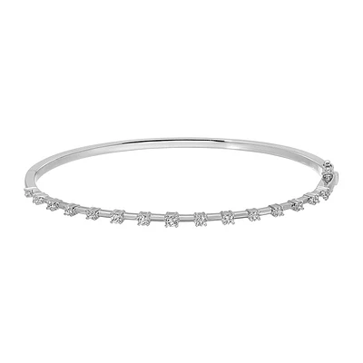 .42CT Diamonds Bangle Bracelet 14KW