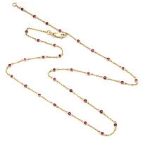 Rubies By The Yard Necklace