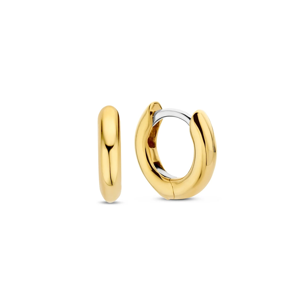 Basic 10MM Golden Huggie Earrings