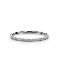 Pave Sparkle Clear Bangle Bracelet