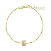 Sparkling Initial Kids Bracelet