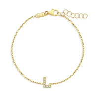 Sparkling Initial Kids Bracelet