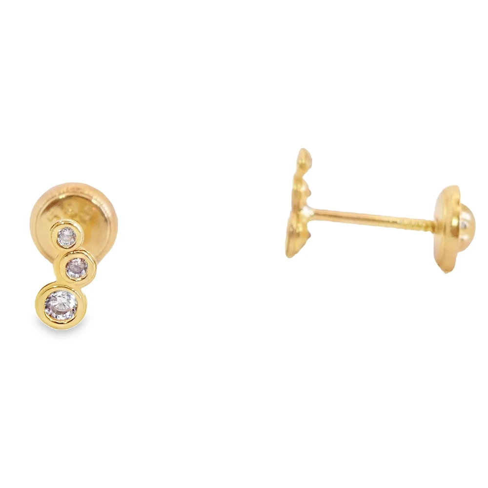 Gradient Curve Stud Earrings