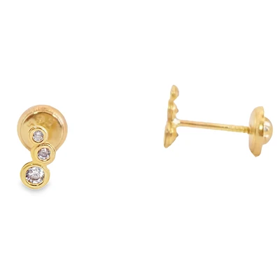 Gradient Curve Stud Earrings