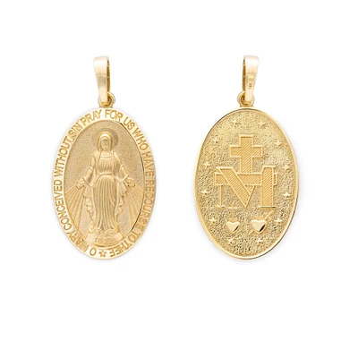 Virgen Milagrosa Oval Pendant 29MM