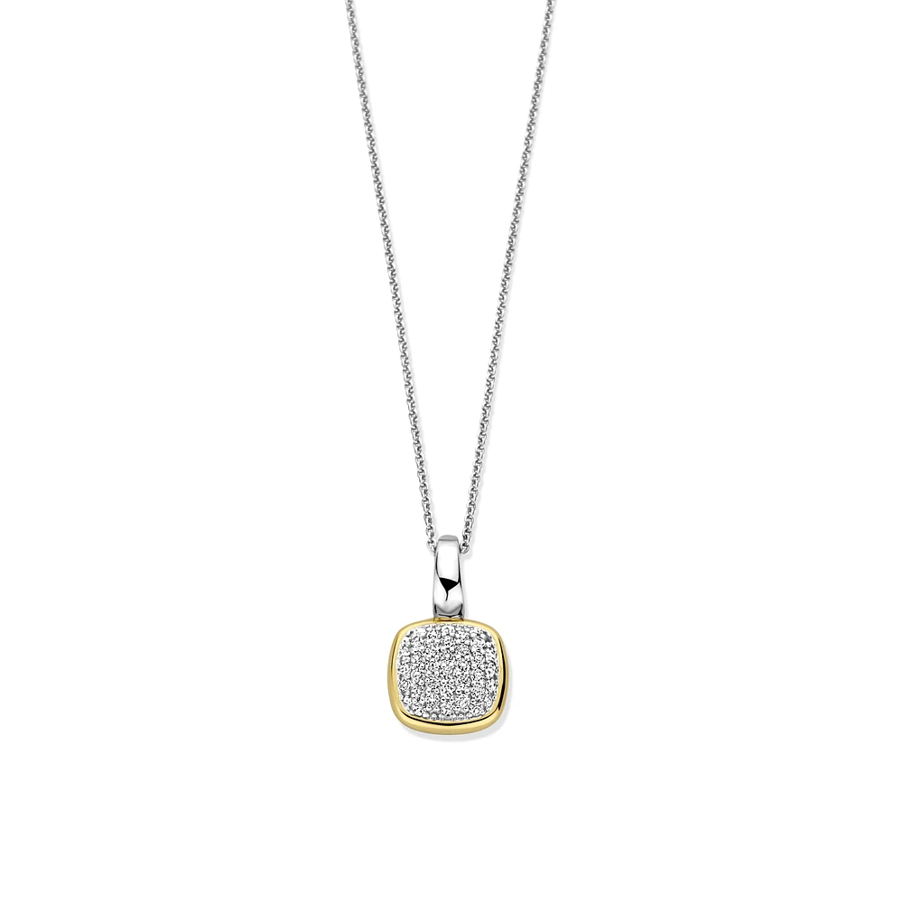 Pave Cushion Necklace