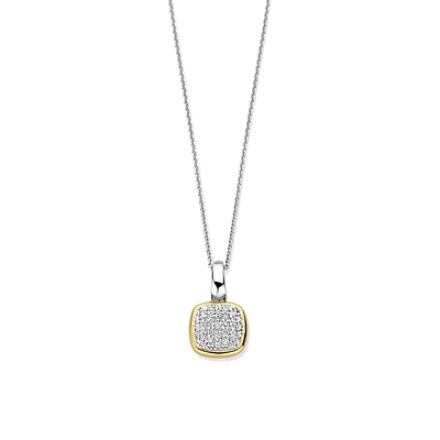 Pave Cushion Necklace
