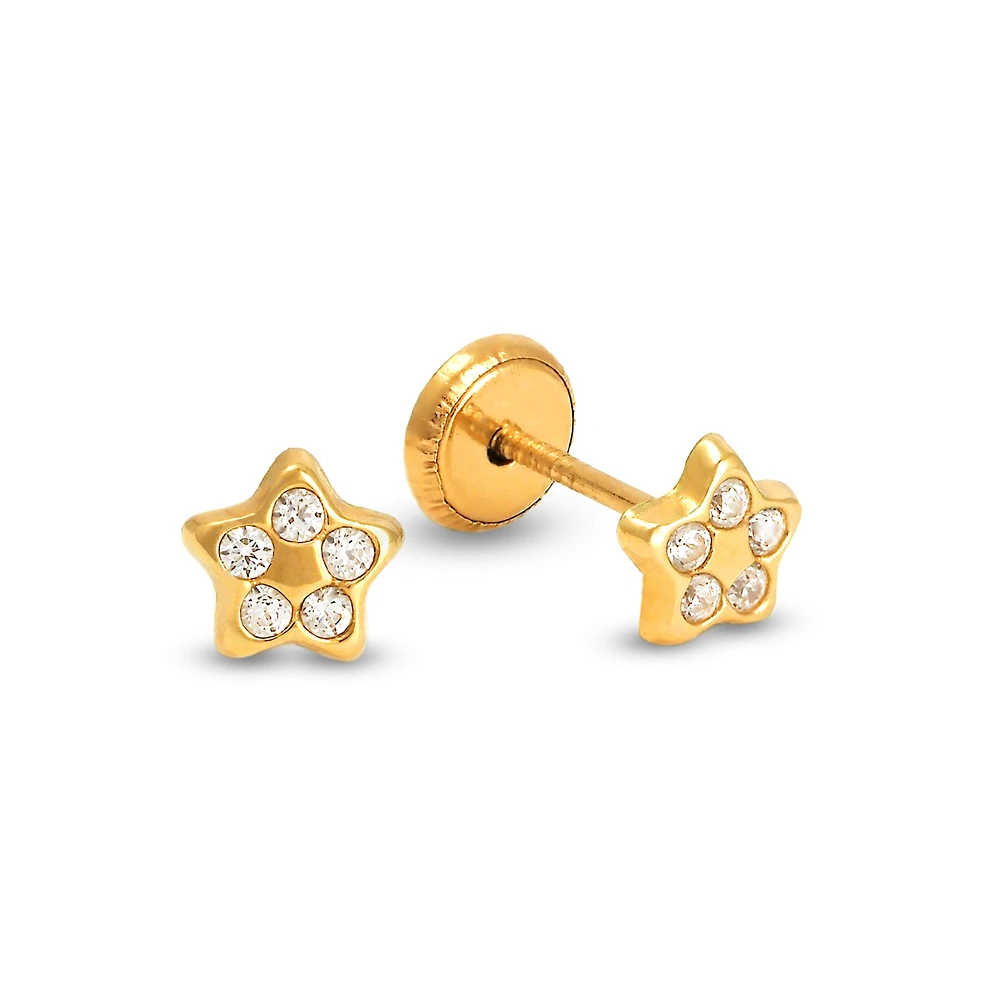 Star Sparkle Stud Earrings