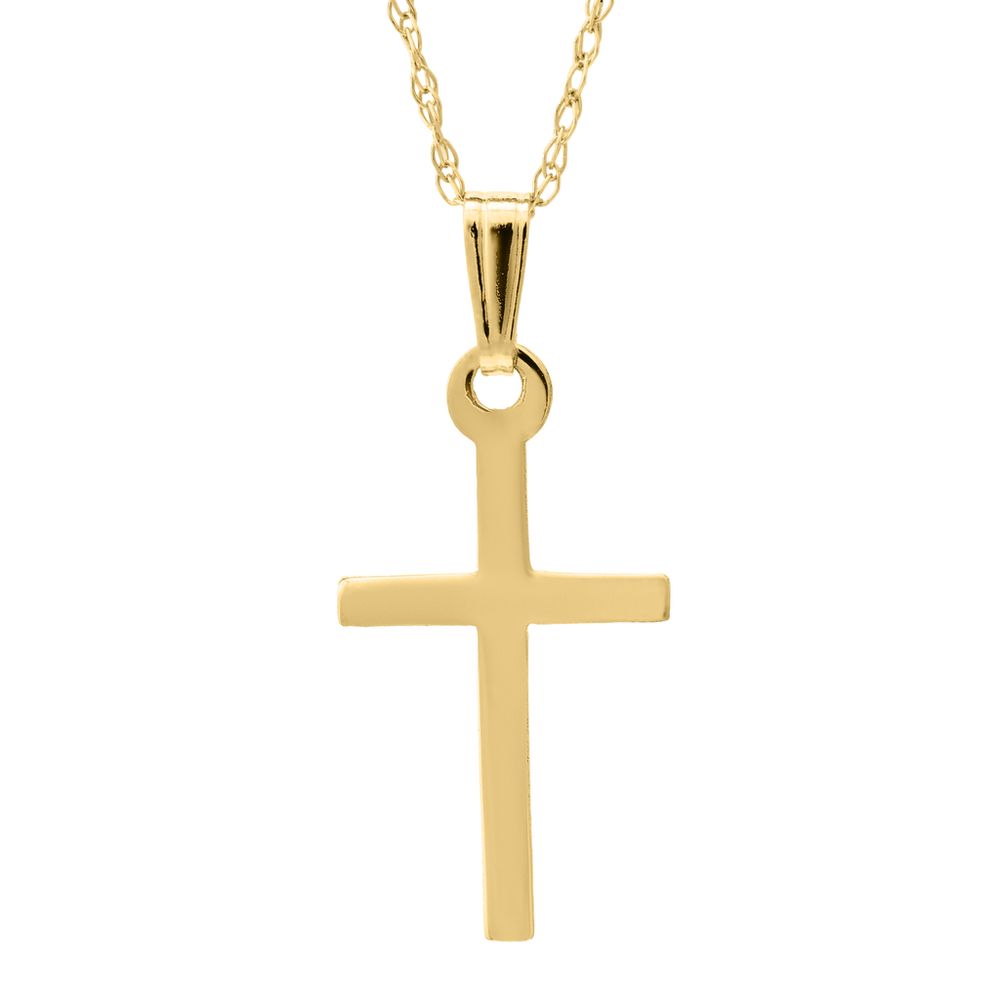 Polished Cross Kids Necklace