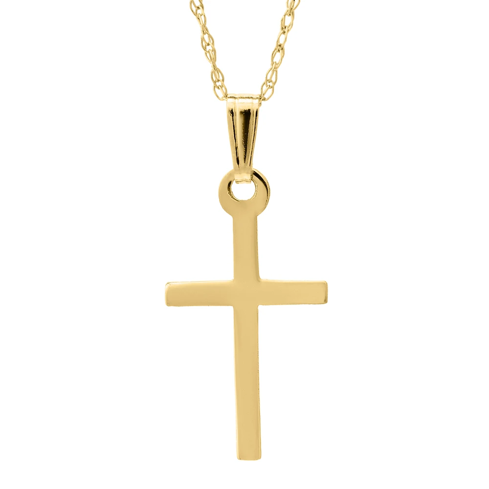 Polished Cross Kids Necklace