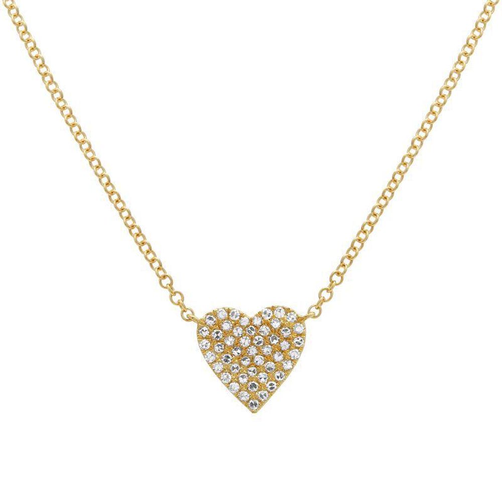 Diamond Heart Necklace 14K