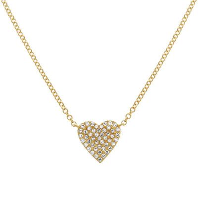 Diamond Heart Necklace 14K