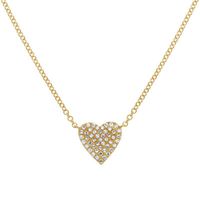 Diamond Heart Necklace 14K