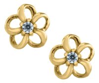 Gold Flower Earrings