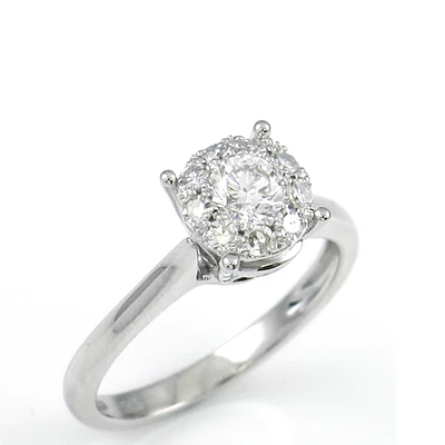 .75ct Diamond Illusion White Gold Ring