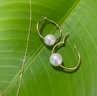 29MM Pearl Hoop Earrings