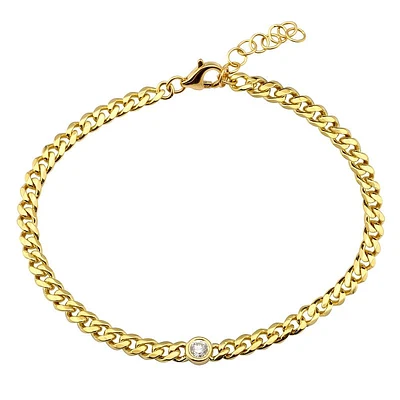 Diamond Dot Cuban Bracelet