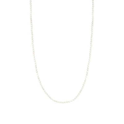 Radiant White 3mm Bead Necklace