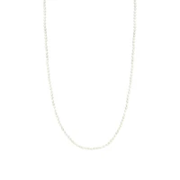 Radiant White 3mm Bead Necklace