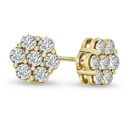 14K Flower Stud Earrings