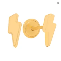 Lightning Bolt Stud Earrings