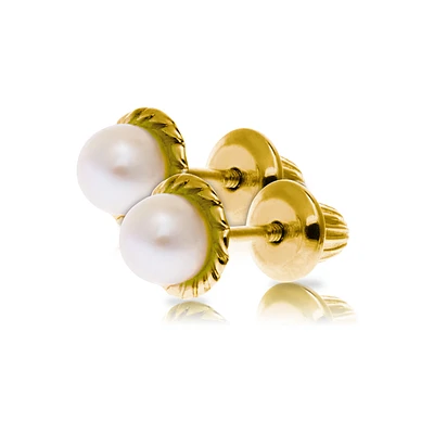 Pearl Twist Kids Earrings