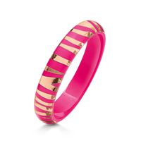 Pink Zebra Bangle