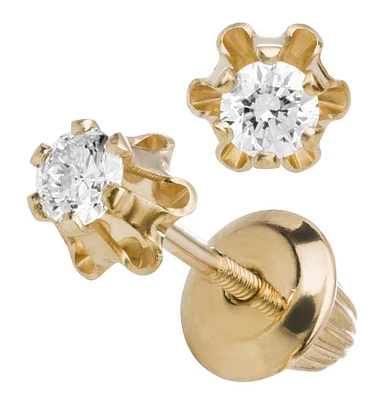 .14ct Diamond Stud Earrings 14K