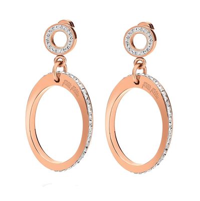 Classy Rose Crytal Earrings