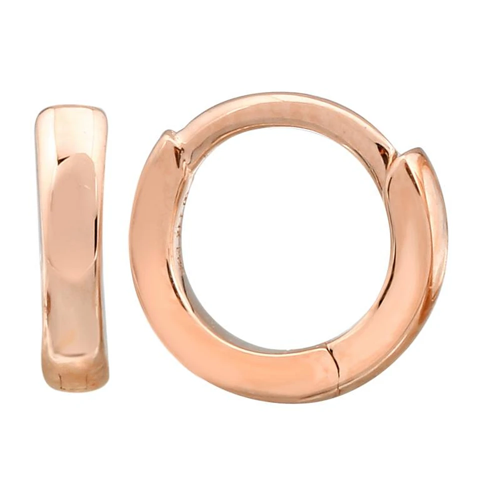 7MM Mini Huggie Earrings 14KR