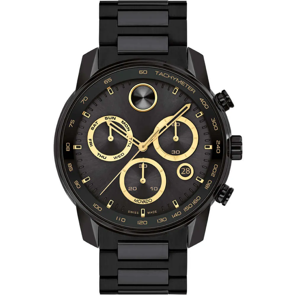 Bold 44MM Black/Yellow Gold