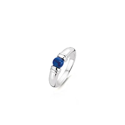 Dark Blue Stone Ring