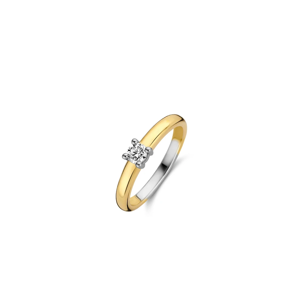 Solitaire 4MM CZ Golden Ring
