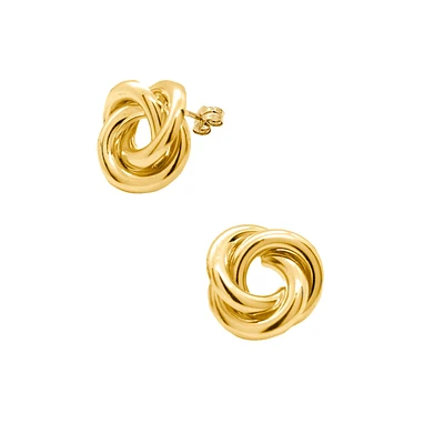 12MM Love Knot Stud Earrings
