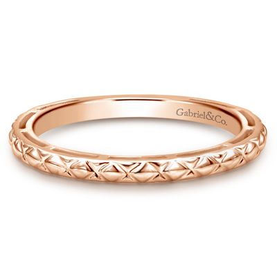 14K Rose Gold Geometric Ring