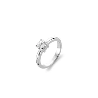 Cubic Zirconia 6MM Solitaire Ring