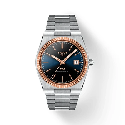 PRX Powermatic 80 40MM 18K Rose/Steel Blue