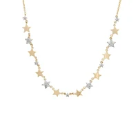 Multi Star Diamond 14K Necklace