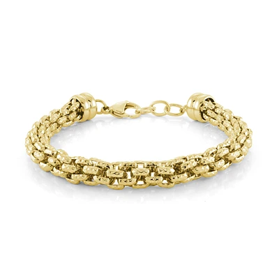 7.5MM Diamond Cut Mix Box Bracelet