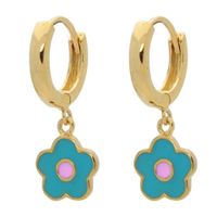 Blue Flower Earrings