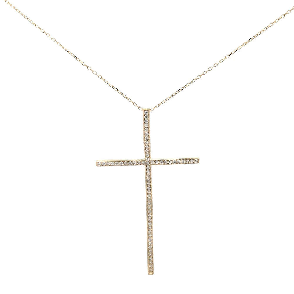 44MM Zirconia Cross Pendant