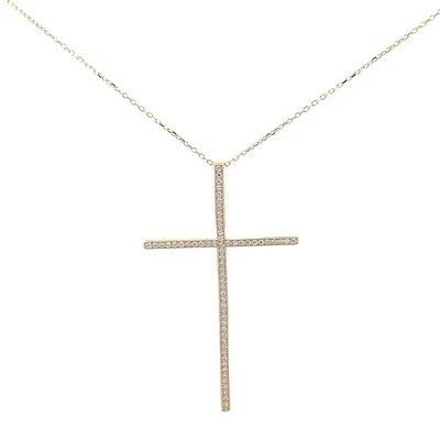44MM Zirconia Cross Pendant
