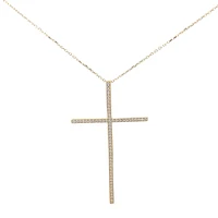 44MM Zirconia Cross Pendant